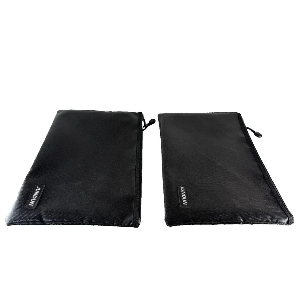 JUNDUN 2 Lot Fireproof Document Bags 13.5